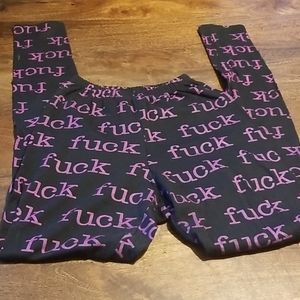 Rare vintage Lip Service F😉CK leggings
